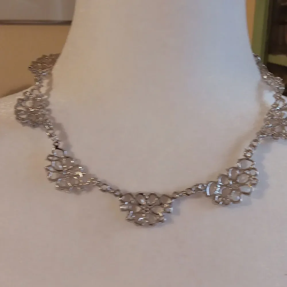 Kate Spade Sparkly Floral Necklace